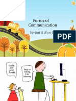 Forms of Communication: Verbal & Non-Verbal
