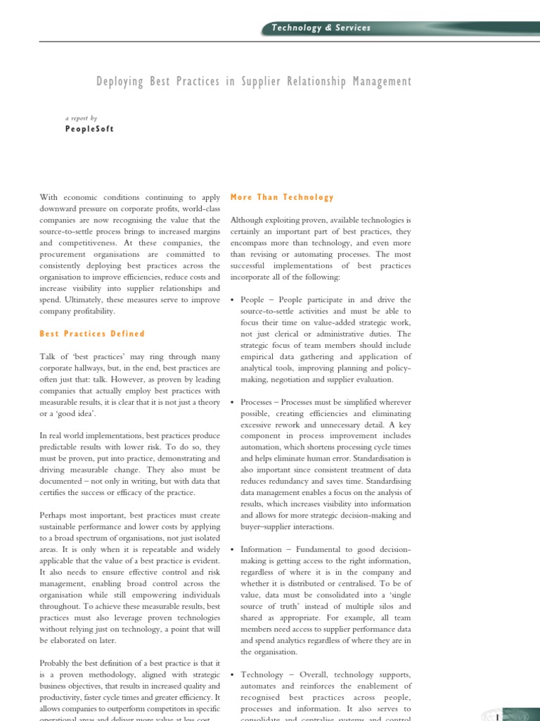 Best Practices in Global Procurement | PDF | Procurement | Supply Chain