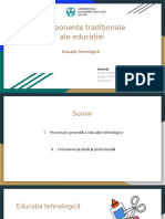 Componente Traditionale Educația