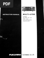 FDK Multi-2700 Instruction Manual