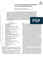 Airfoil Boundary-Layer Development and Transition With Large Leading-Edge Roughness