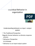 Lecture 2 Individual Behaviour in Ion