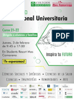 V Feria Internacional Universitaria Mas Camarena