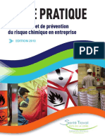 Guide Pratique Risque Chimique Ssti Pays de La Loire - Edition 2013