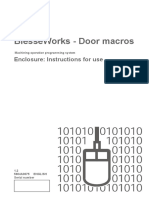 Biesseworks Door Macros Enclosure Instructions For Use PDF Free