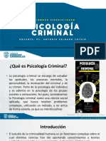 Diplomado Especializado - Psicología Criminal Sesión N°0 - Instituto de Ciencias Criminales