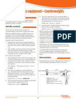 Suspended Access Equipment Calculating Counterweights