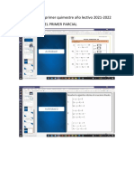 Actividades Del Primer y Segundo Parcial Matemática 21-22