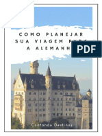 Como Planejar Sua Viagem Para Alemanha eBook