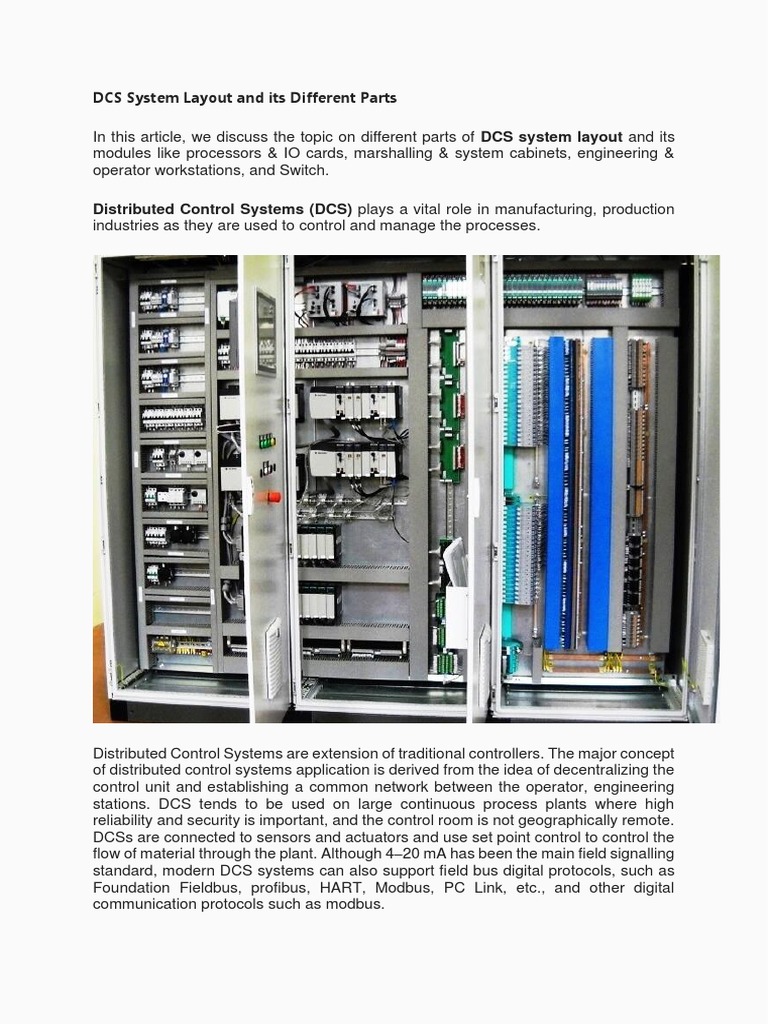 DCS System Layout and Its Different Parts | PDF | Input/Output | Computer  Network, image size:768x1024