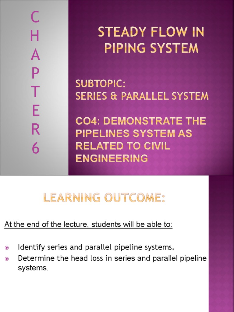 Series and Parallel Pipeline Systems | PDF | Pipe (Fluid Conveyance ...
