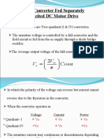 Full-Converter Fed Separately Excited DC Motor Drive: V V Cos