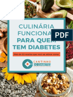 E Book Culinaria Funcional para Quem Tem Diabetes 1