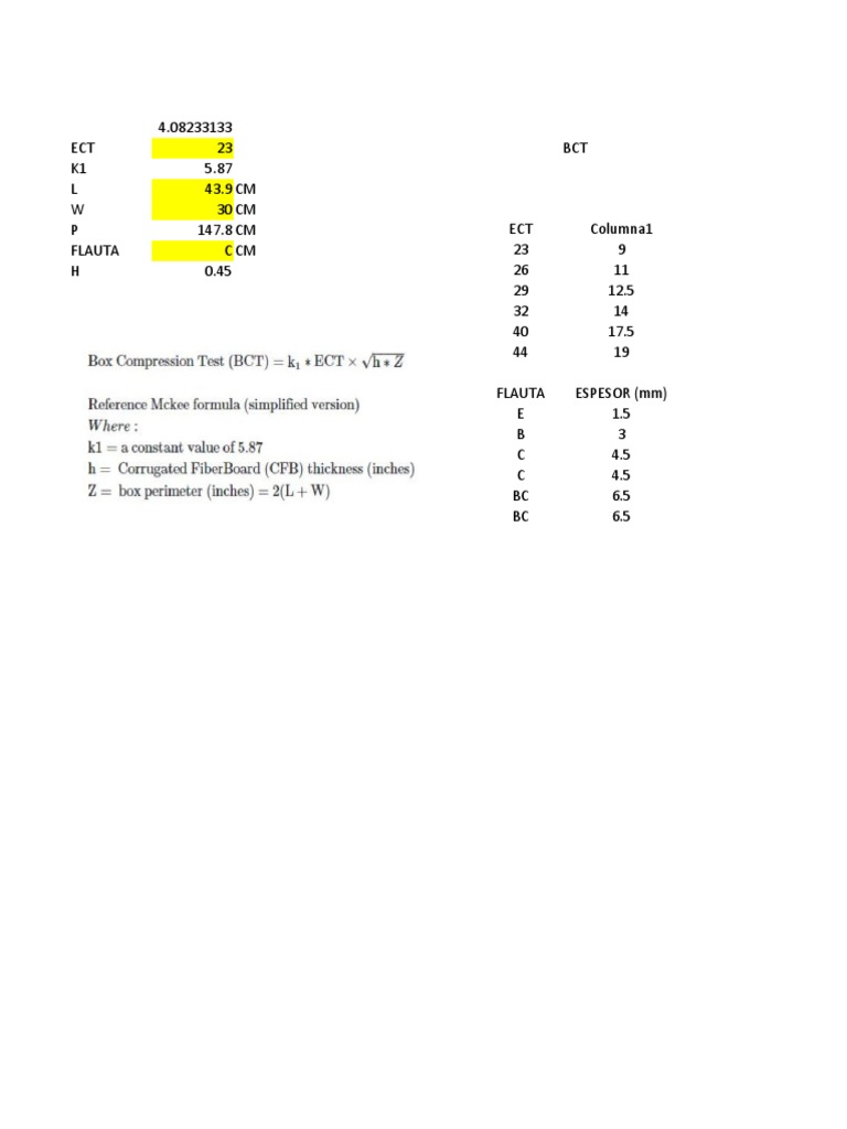 Especificaciones de Flauta y Carga | PDF
