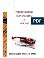 Padronização para o Ensino de Violino CCB - CCBemPDF - Org - Arquivos Digitais Da CCB!