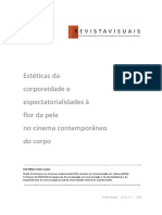 Erly Vieira JR - Estéticas Da Corporeidade e Espectatorialidades À Flor Da Pele No Cinema Contemporâneo