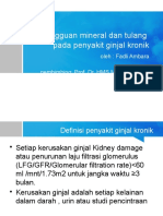 Gangguan Mineral Dan Tulang Pada Penyakit Ginjal Kronik