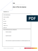 Plan de Empresa Plantilla