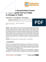 Autonomous Decentralized Control of Traffic Signals That Can Adapt To Changes in Traffic