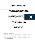Principales Instituciones de Intrumentos de Cr Dito en m Xico