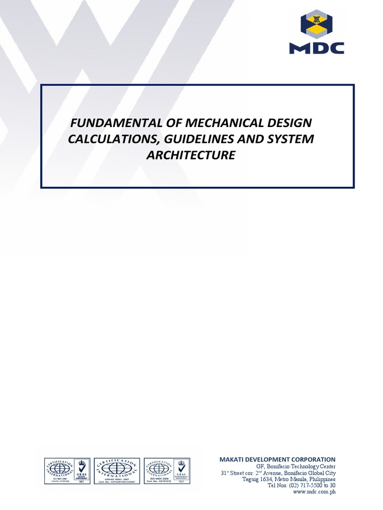 HVAC Fundamental System Design Calculations & System Architecture PDF