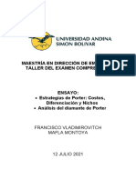 Ensayo Estrategias de Porter y Analisis Del Diamante de Porter 12-07-2021-Francisco Mafla