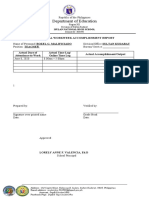 Department of Education: Individual Workweek Accomplishment Report