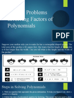 Solving Problems Involving Factors of Polynomials