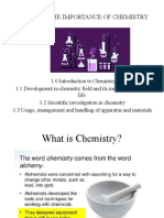Theme 1: The Importance of Chemistry