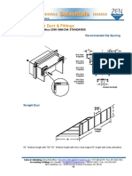 rectangular duct tdf connection - straight duct