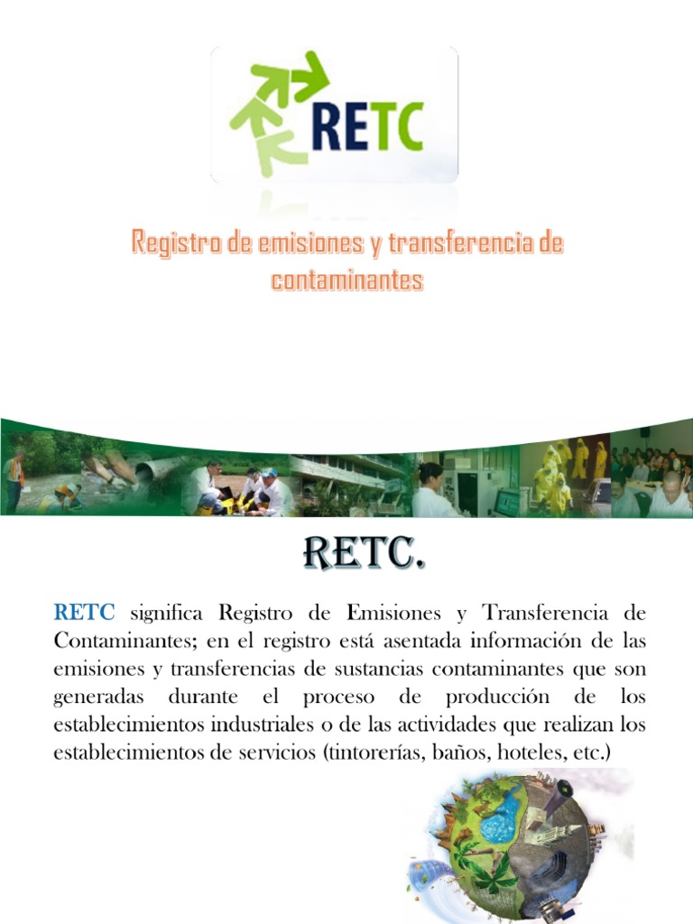 Retc y Cop S | PDF | Contaminación | Residuos