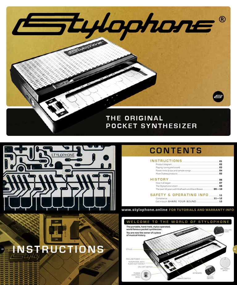 Stylophone Pocket Synthesizer Guide | PDF | Synthesizer | Electrical ...