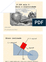 Elasticidade e equilíbrio estático