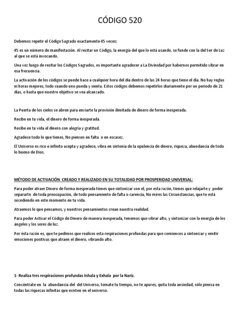 Código 520 5600 y 1111 | PDF | Gratitud | Felicidad