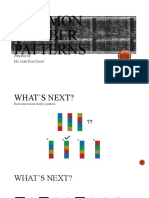 1 Common Number Patterns