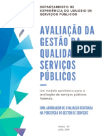 Material Complementar - Avaliação Da Gestão Da Qualidade de Serviços Públicos - Um Modelo Estatístico para Avaliação de Serviços Públicos Federais