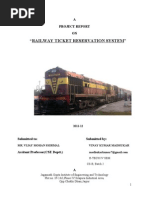 Download Railway Ticket Reservation by Vinay MadhukarCs-b4th Sem 2011JNIT College by VINAY SN55942487 doc pdf
