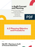 An Audit Concept and Planning