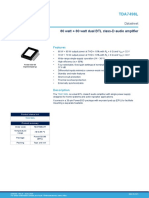 80 Watt + 80 Watt Dual BTL Class-D Audio Amplifier: TDA7498L
