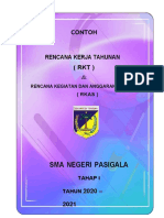 Contoh RKT & RKAS SMAN Pasigala 2021-2022