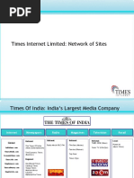 Times Internet Limited: Network of Sites