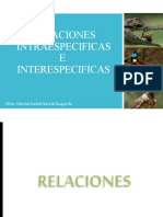 Relaciones Intraespecificas e Interespecificas