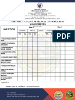 Distribution and Retrieval of Modules & Worksheets