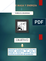 Masa y Energía en Reposo y Relativista