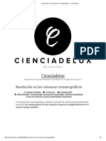 Resolución en Las Columnas Cromatográficas - Cienciadelux