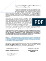 Financial Management Practices and Its Effect On Business Performance of Online Sellers in Tagum City