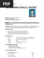 Khalil New CV