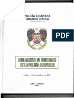 R-7 Reglamento de Uniformes de La Policia Boliviana (r.s. 27627-2021)