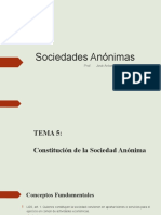 PPT-Tema 5 Constitución de La Sociedad Anónima (2020 - II) - 4817-8556-7974 v. 1