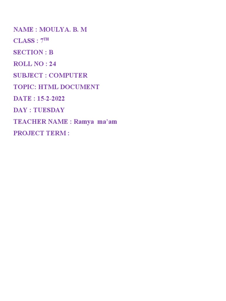 HTML Table of Farm Fresh Fruits | PDF